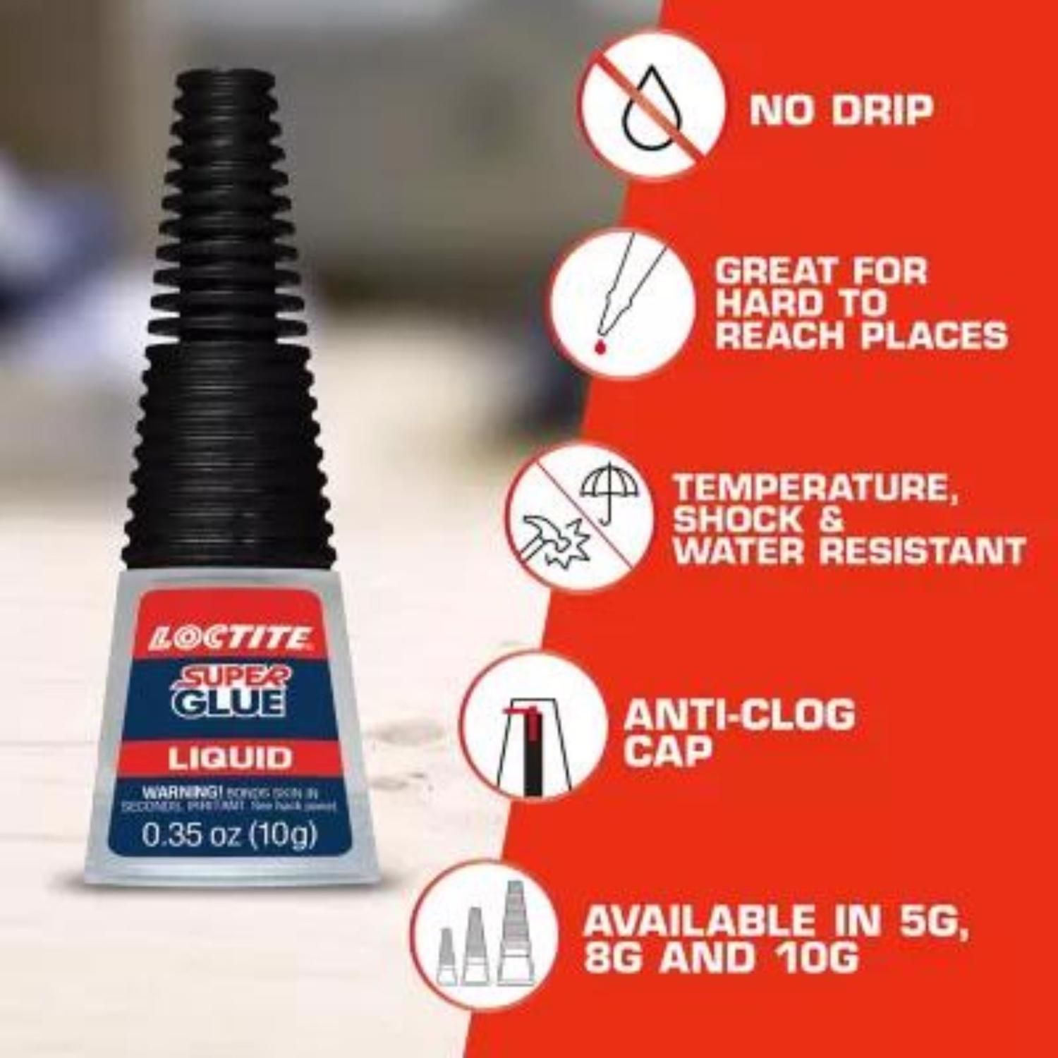 Loctite Longneck Bottle High Strength Ethyl Cyanoacrylate Super Glue 5 gm