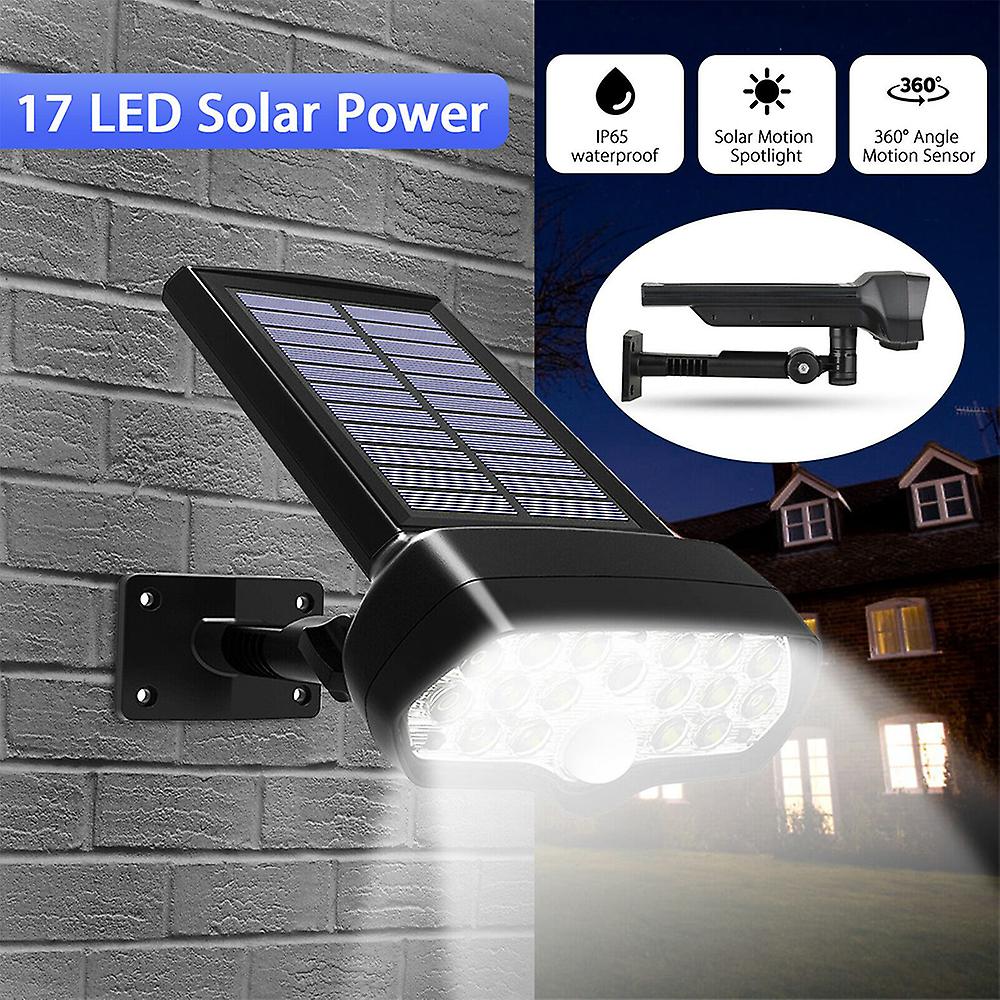 Adjustable Solar Power Led Outdoor Light Pir Motion Sensor Spot Garden Wall Lamp Spotlight Wall Light