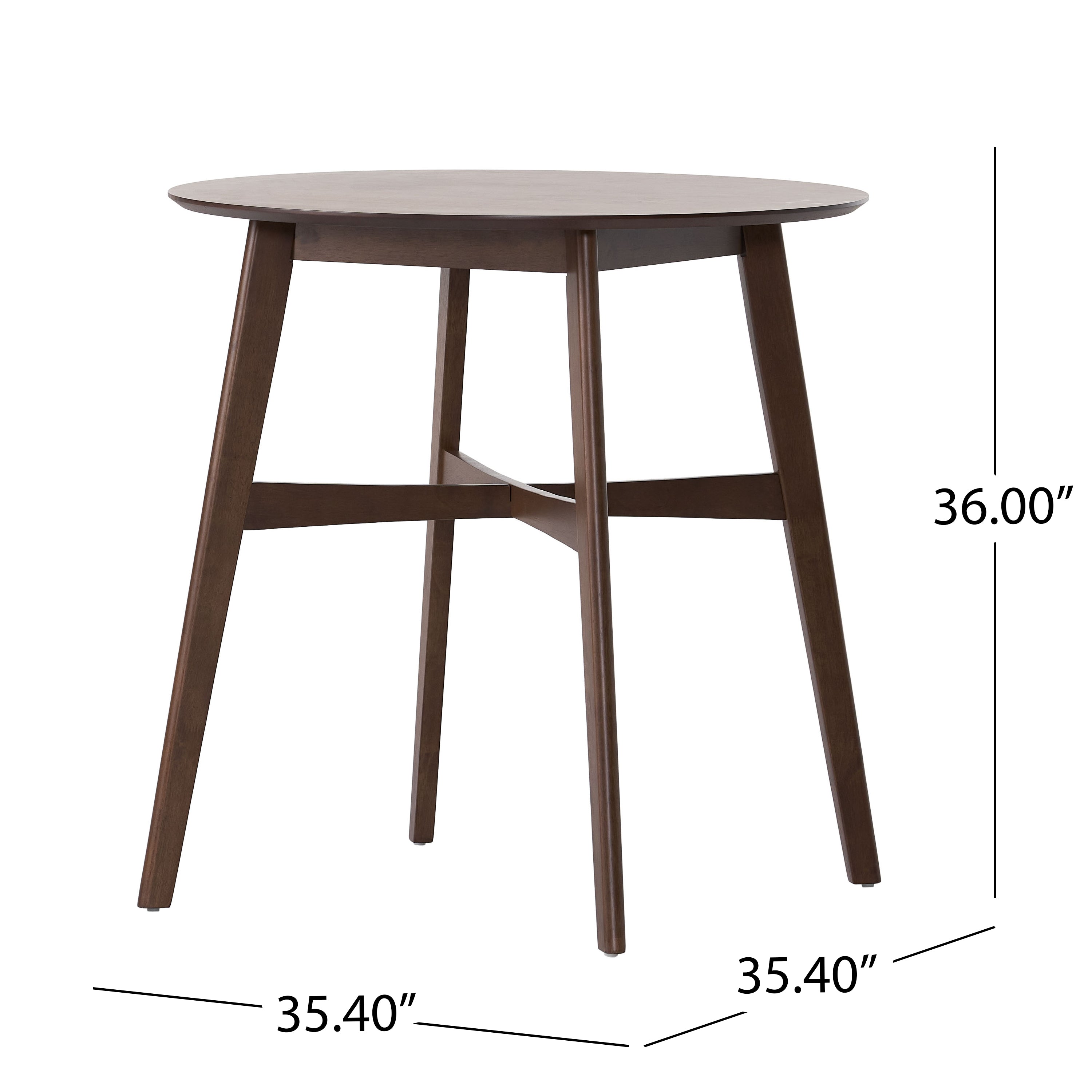 Helen Dark Fabric/ Wood Finish Counter Height Dining Set