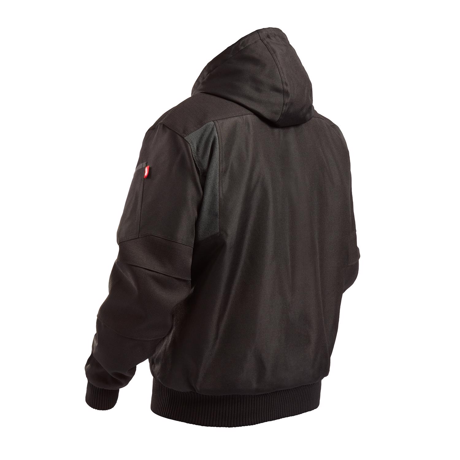 MW Gridiron XL Long Sleeve Unisex Hooded Jacket Black