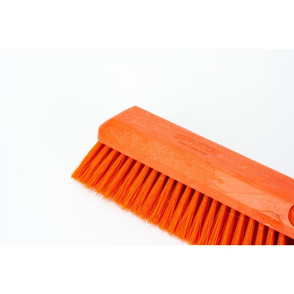 CFS Brands Sparta 18 in. Orange Polypropylene Omni Sweep Push Broom Head (12-Pack) 41890EC24