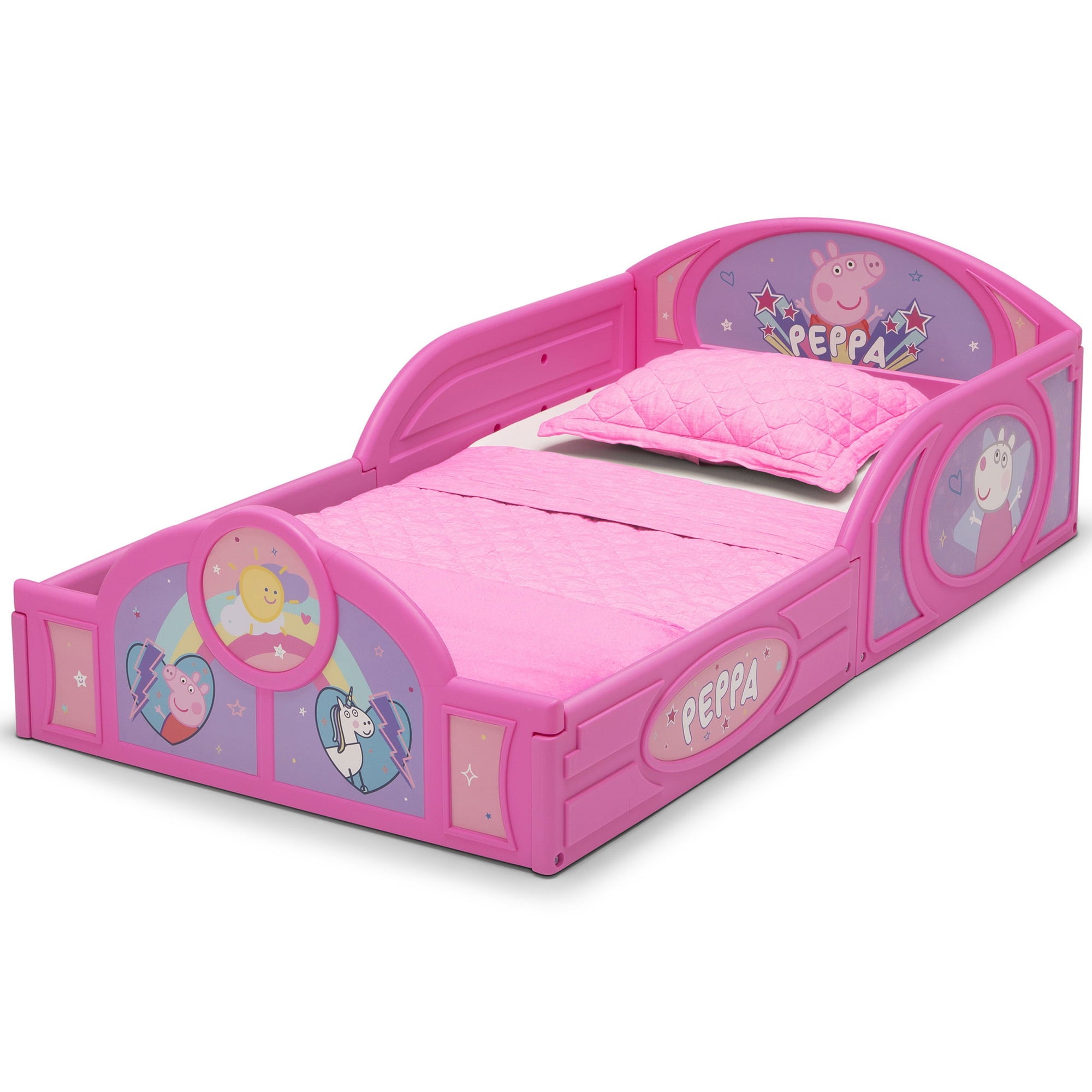 Peppa Pig Plastic Sleep and Play Toddler Bed by Delta Children