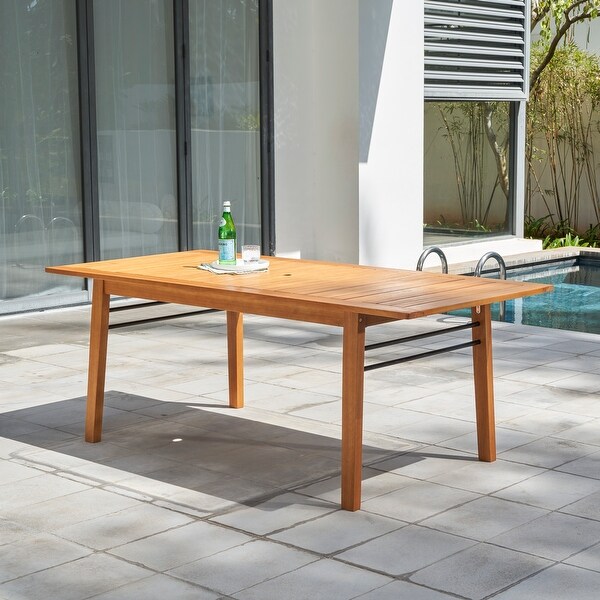 Gloucester Contemporary Patio Wood Dining Table