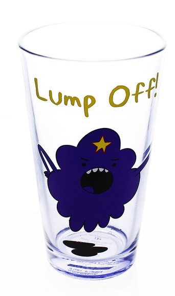 Just Funky Adventure Time Lump Off 16oz Pint Gla...