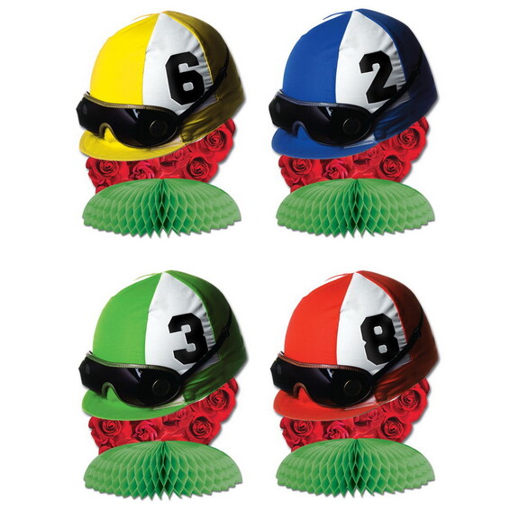 Beistle 57472 Jockey Helmet Mini Centerpieces  4  ...