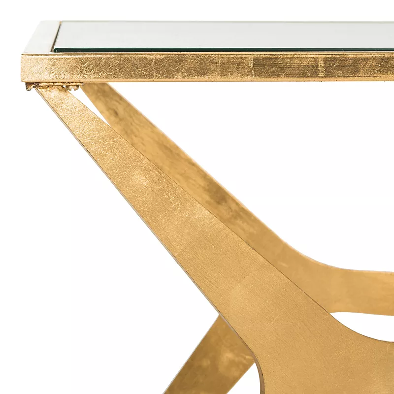 Safavieh Contemporary Gold Leaf Finish Coffee Table