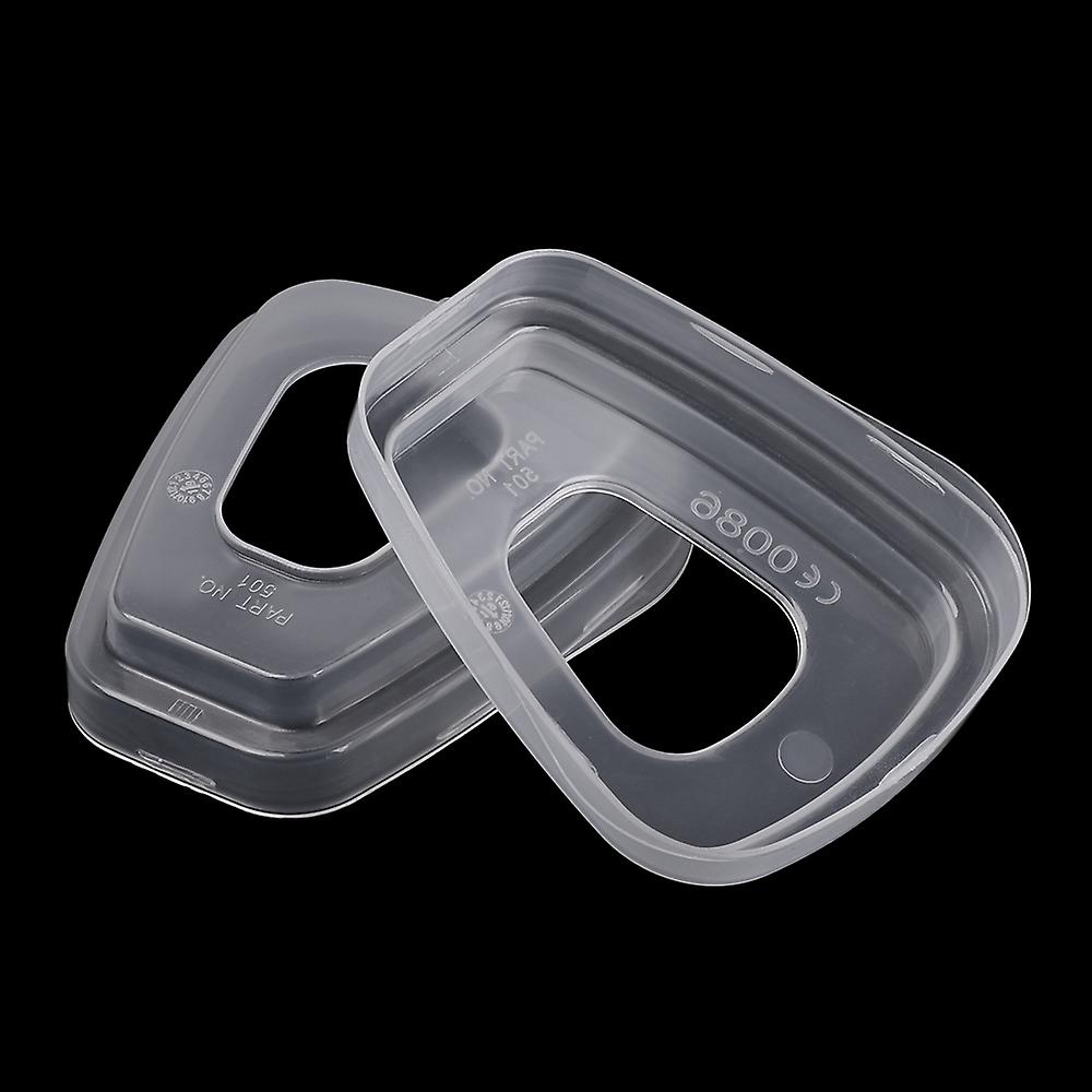 10pcs Anti-dust Retainer Case Safety Respirator Part 501 Filter Adapter Plastic Cover For 3*m 501 6800 6001 5n11 5p71 7502 6200