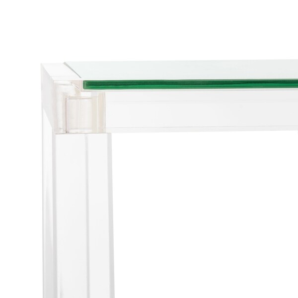 SAFAVIEH Couture Benji Acrylic Console Table - Clear - 52 in. W x 10 in. D x 30 in. H