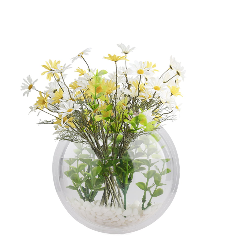 Wall Hanging Fish Tank Round Wall Mounted Hanging Fish Aquarium Plant Vase Home Decoration Pot