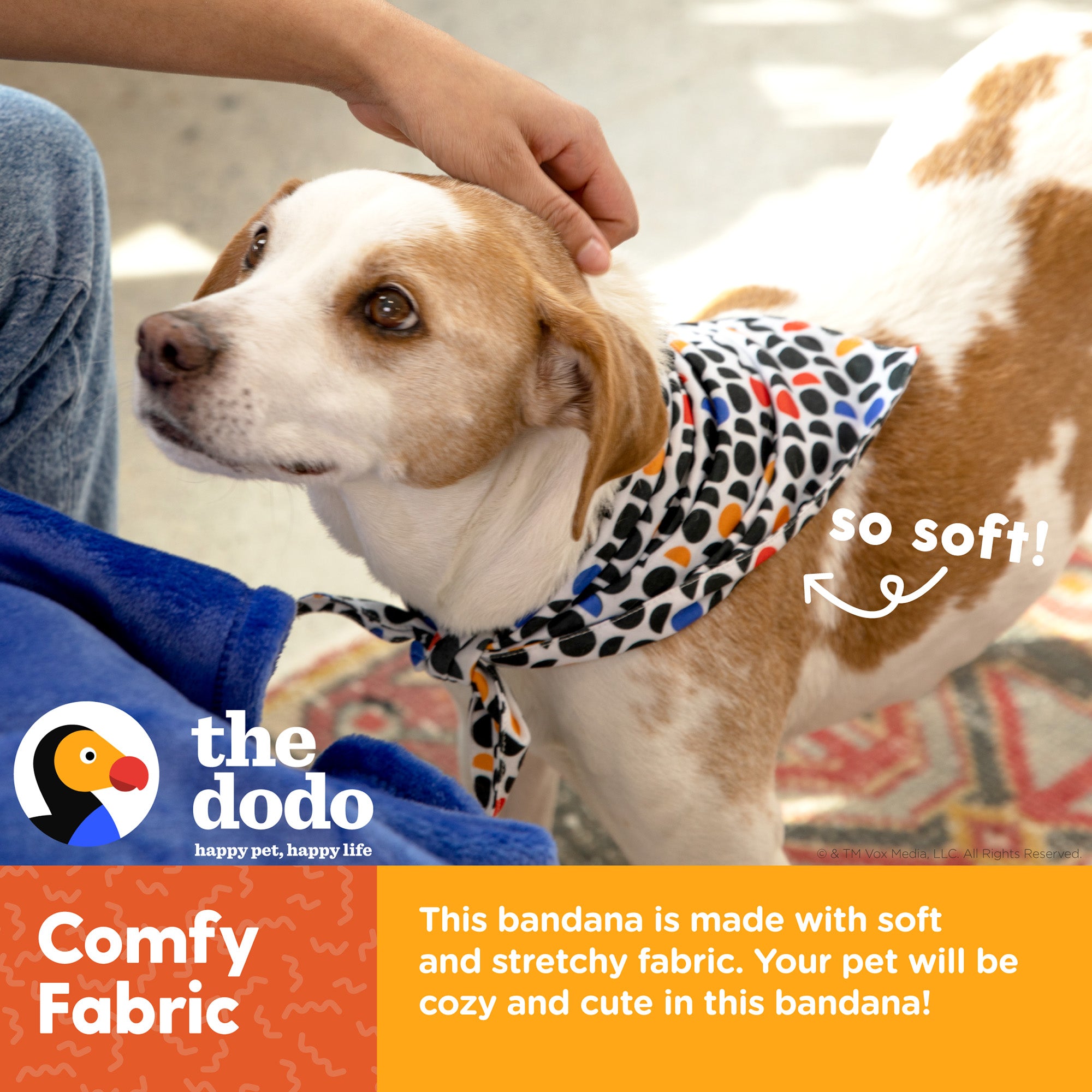 The Dodo Pet Bandanas Everyday Pet Apparel， Cute Doggy Clothes Tie-on One Size