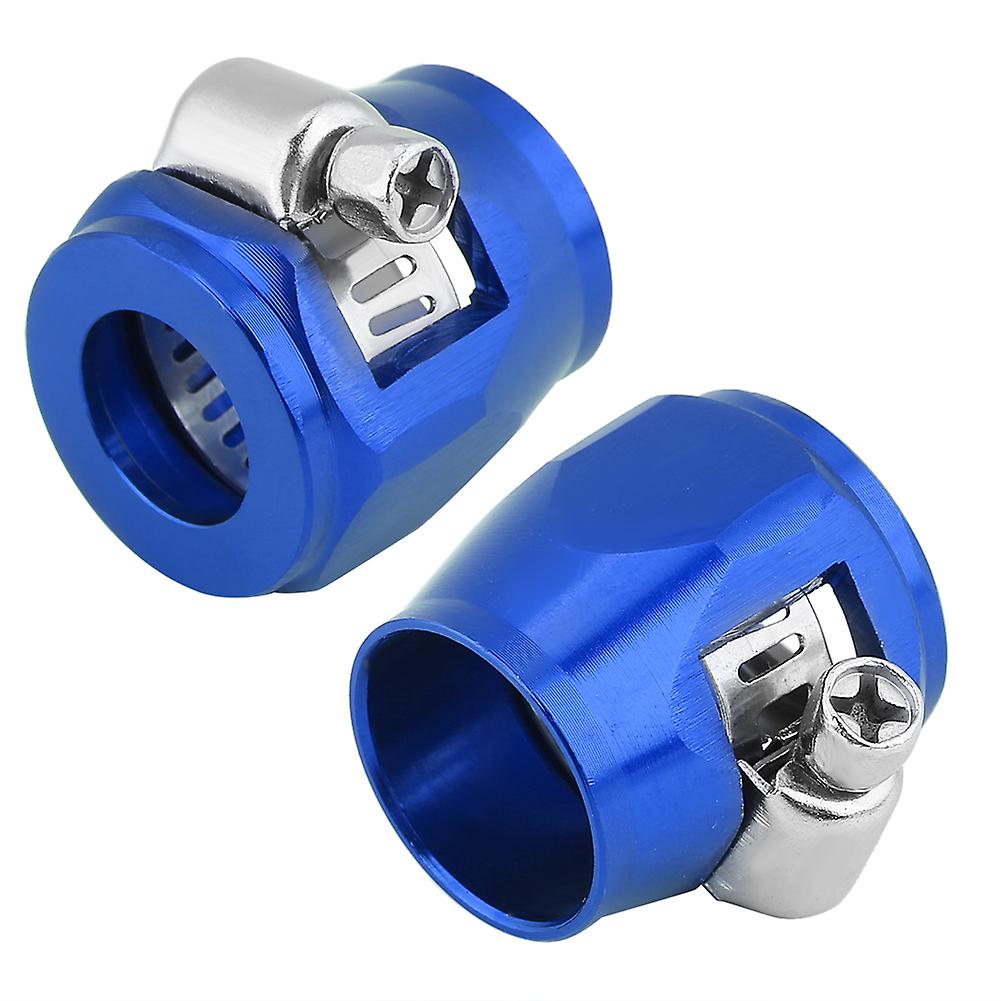 Car Oil Fuel Hose End Clamp Finisher Water Line Clip Hose Connectors An8 17mm Blue