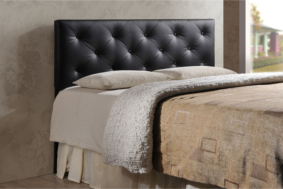 Baltimore Modern and Contemporary King Faux Leather Upholstered Headboard   Transitional   Headboards   by Baxton Studio  Houzz