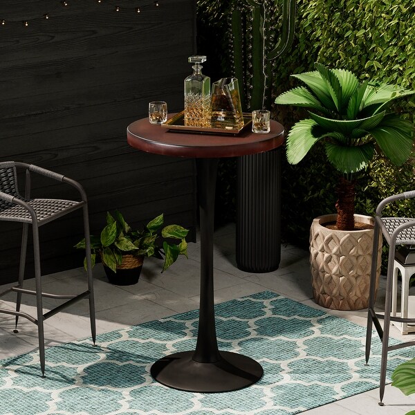 COSIEST Outdoor Patio Mosaic Bar Table