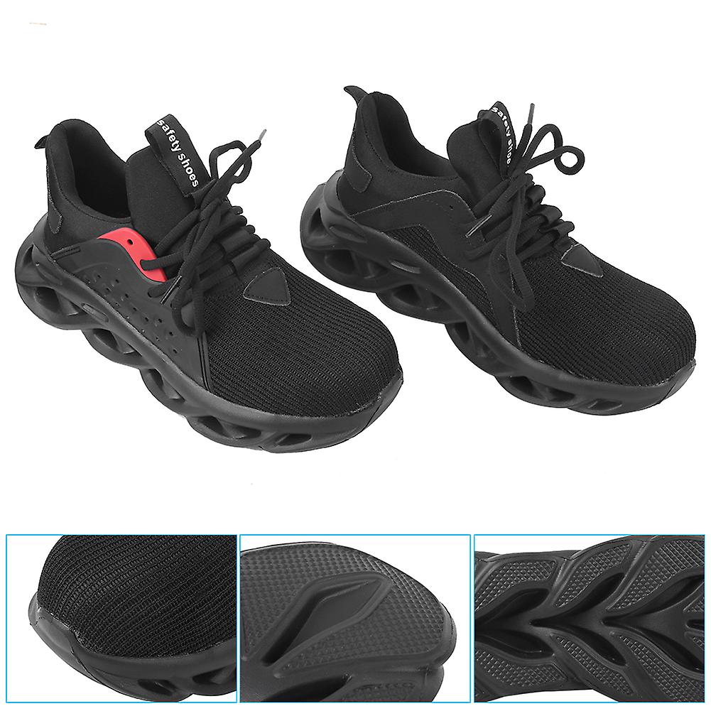 Men Labor Protection Shoes Steel Toe Breathable Antiknock Punctureproof Safety Work Footwear(46 )