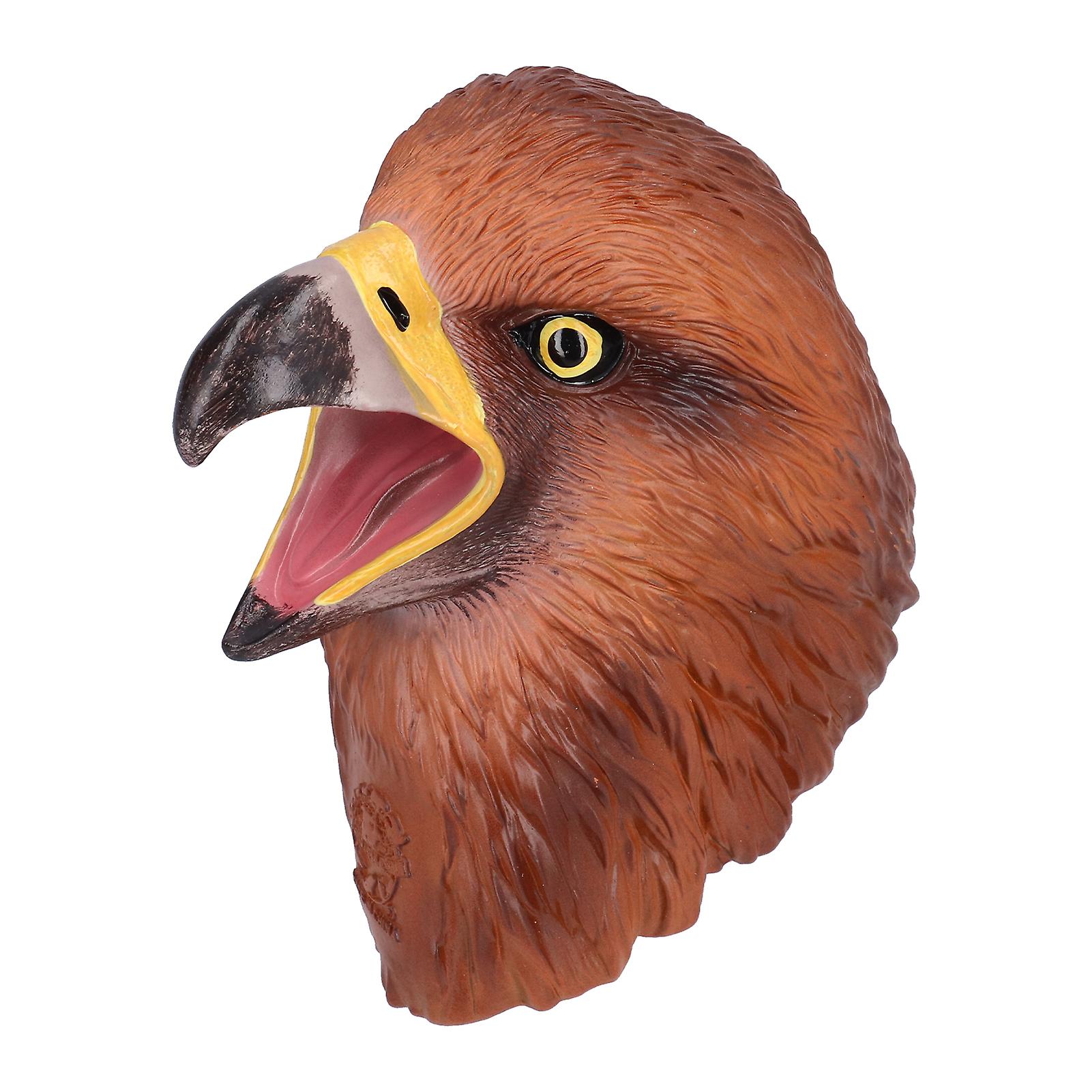 Bald Eagle Hand Puppet Realistic Open Movable Mouth Interactive Bird Head Hand Puppet