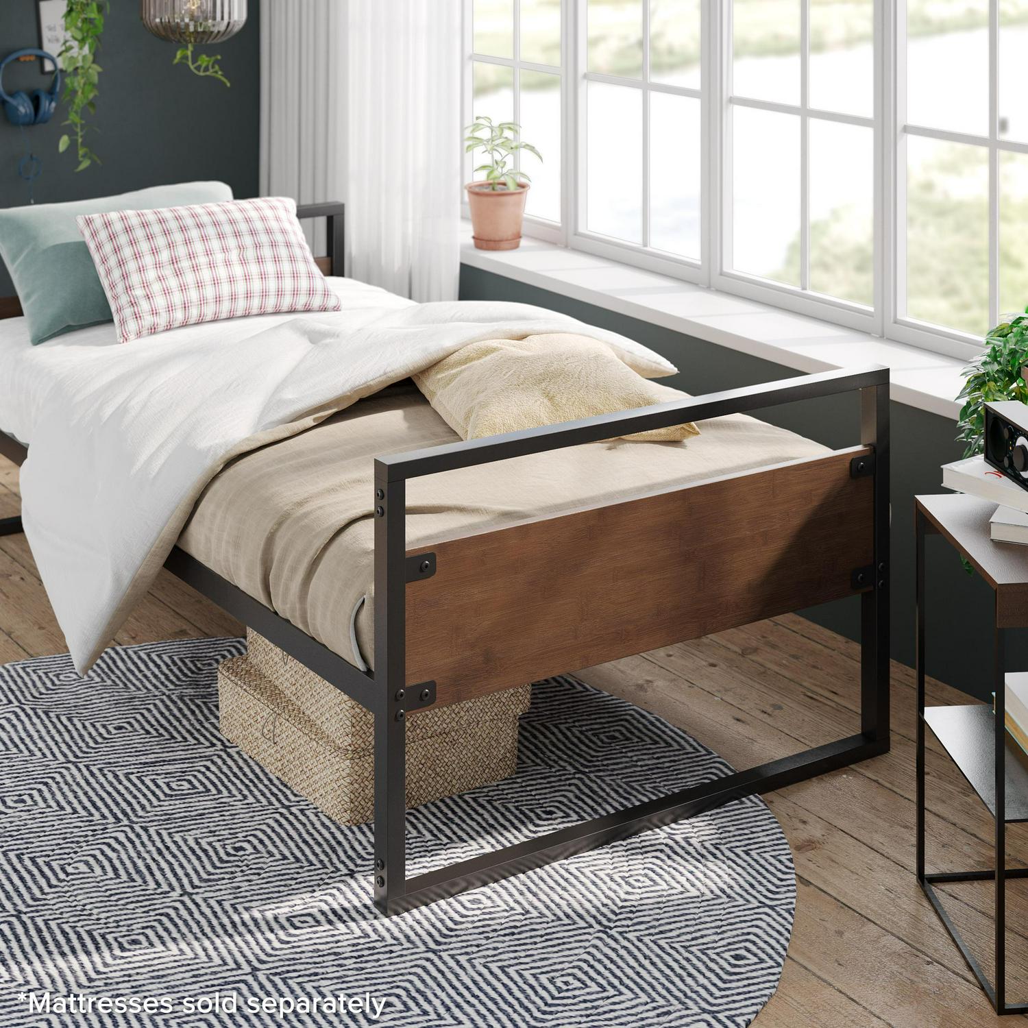 Zinus Suzanne 26a Bamboo and Metal Daybed， Twin