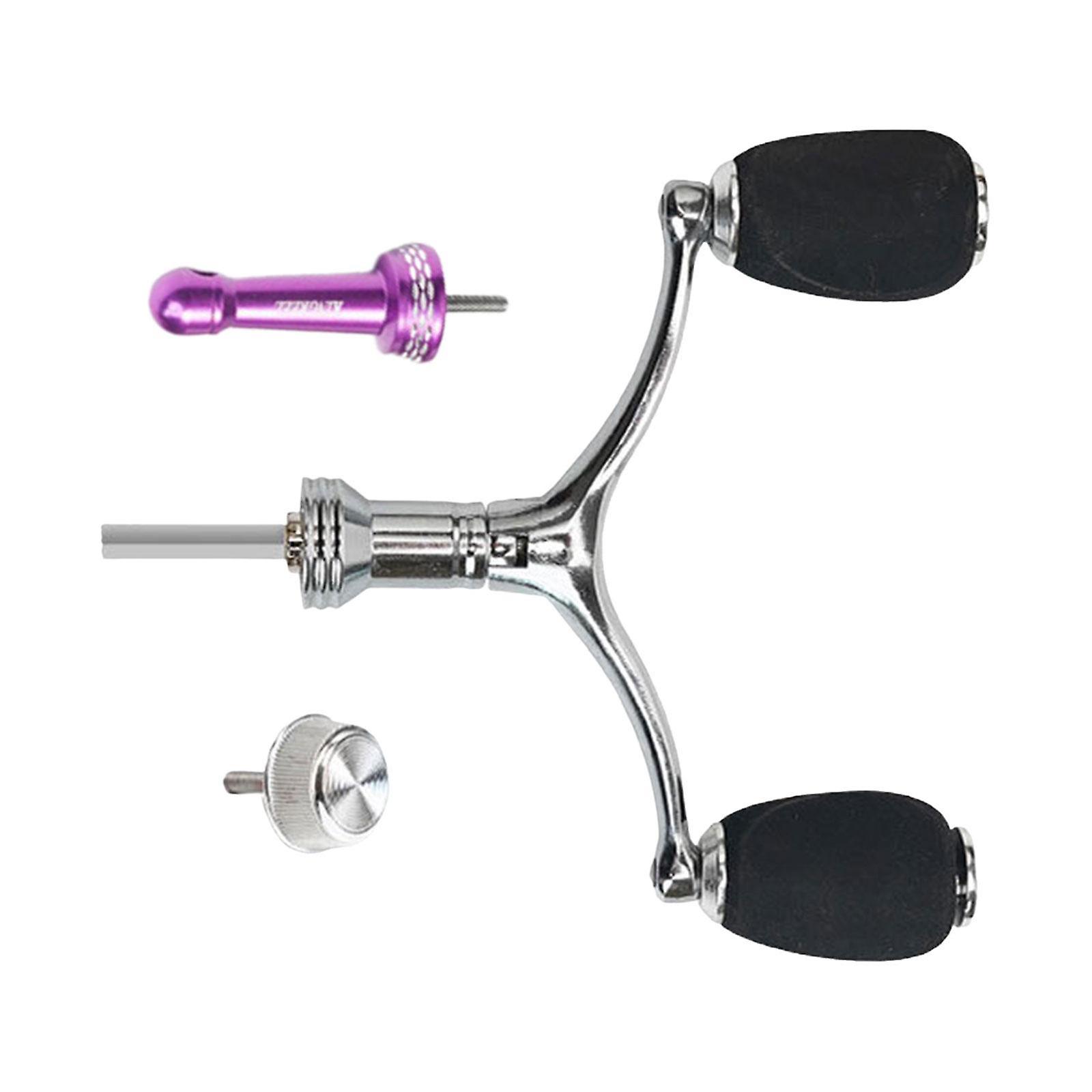 Fishing Reel Handle Crank Arm For Ocean Rock Fishing Lake Ocean Boats Fishing Purple Balance Rod