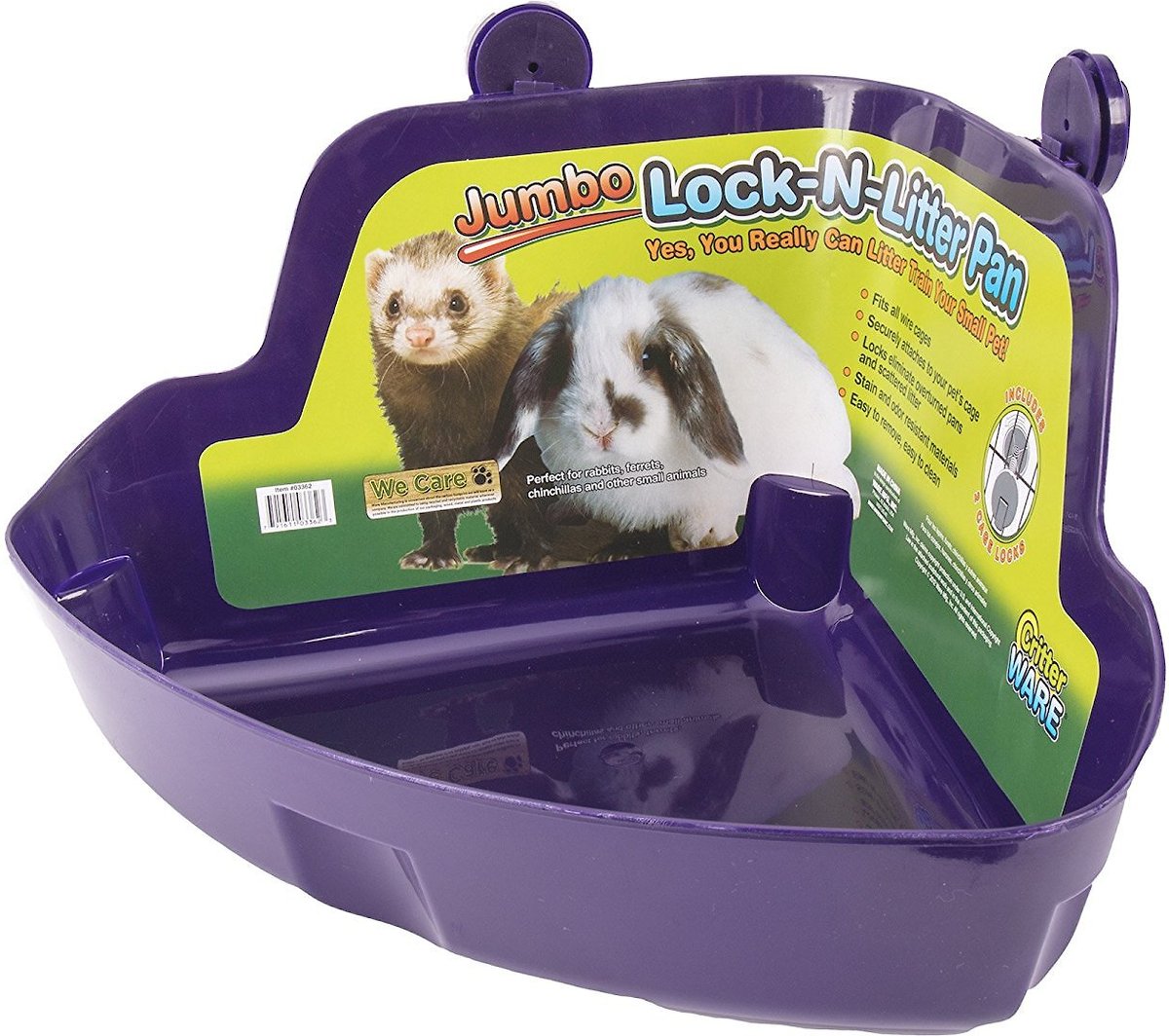 Ware Lock-N-Litter Small Animal Litter Pan， Color Varies