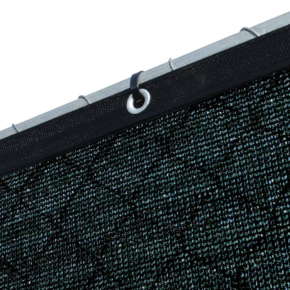 FENCE4EVER 68 in. x 25 ft. Black Privacy Fence Screen Plastic Netting Mesh Fabric Cover with Reinforced Grommets for Garden Fence F4E-B625FS-A-90