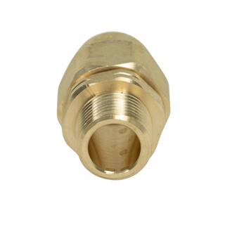 HOME-FLEX 12 in. CSST x 12 in. MIPT Brass Male Adapter 11-436-005