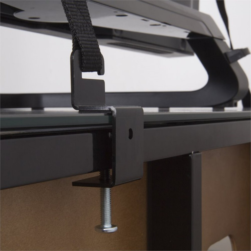 AVF Steel and Nylon TV Anti Tip Safety Straps for TVs up to 80 quotin Black   Traditional   Entertainment Centers And Tv Stands   by Homesquare  Houzz