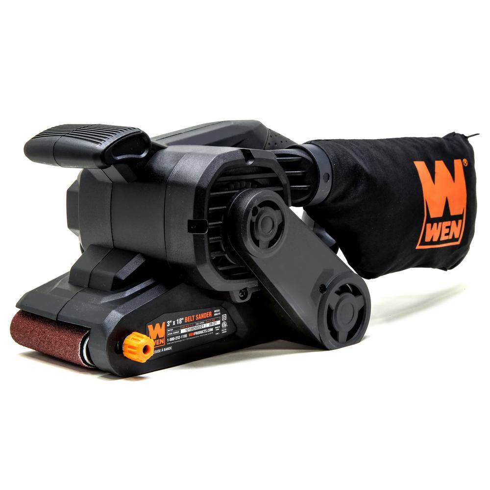 WEN 6.3 Amp Corded 3 in. x 18 in. Handheld Portable Belt Sander HB6319