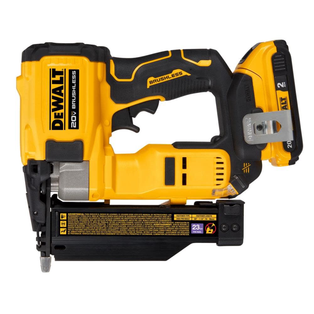 DEWALT ATOMIC Compact Series 20V MAX Pin Nailer 23 Gauge Kit DCN623D1 from DEWALT