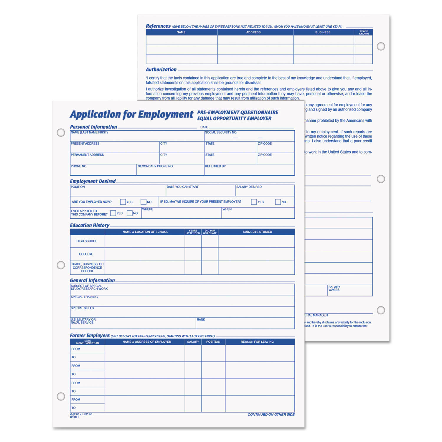 Employee Application Form by TOPSandtrade; TOP32851