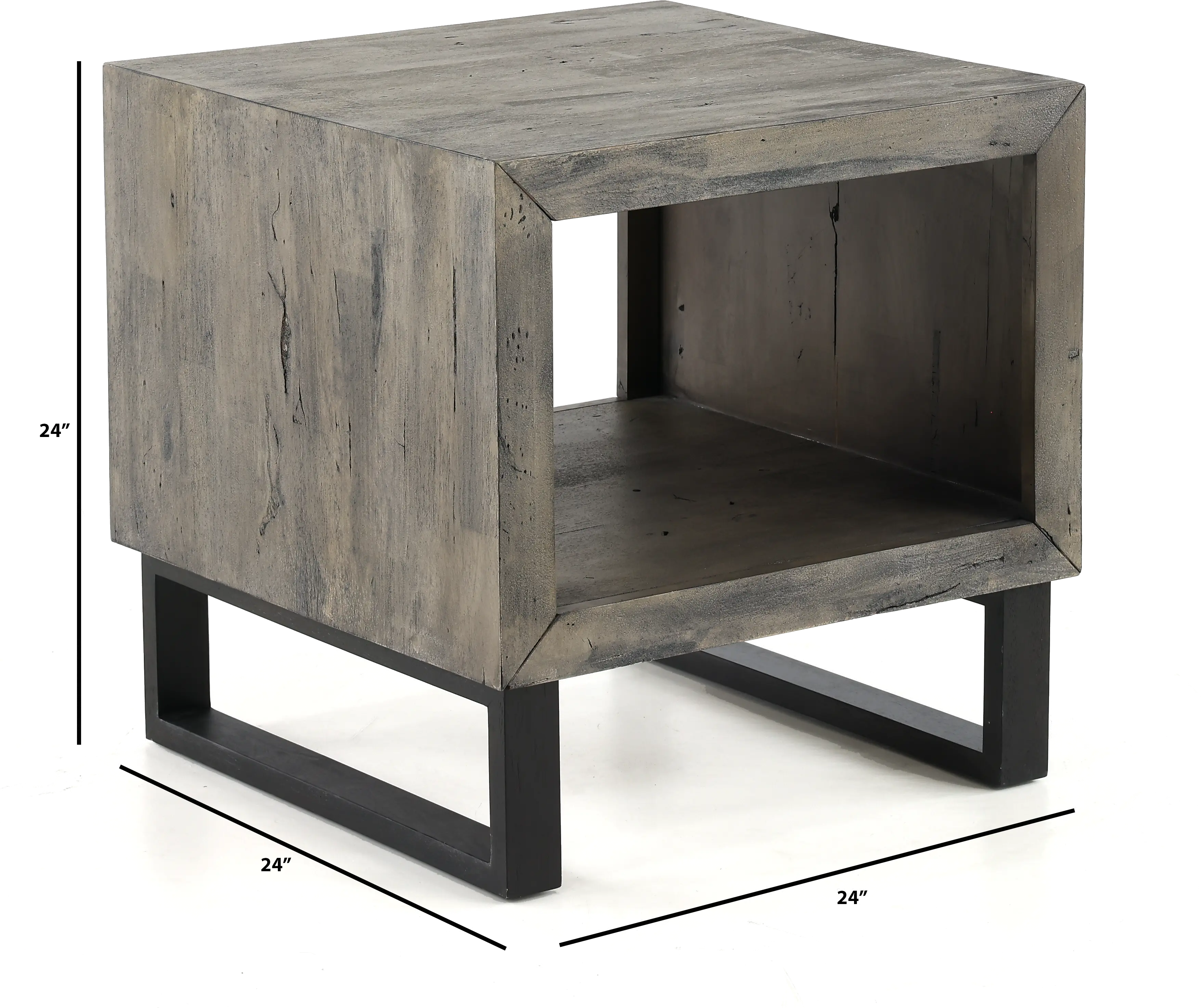 Mulholland Drive Gray End Table