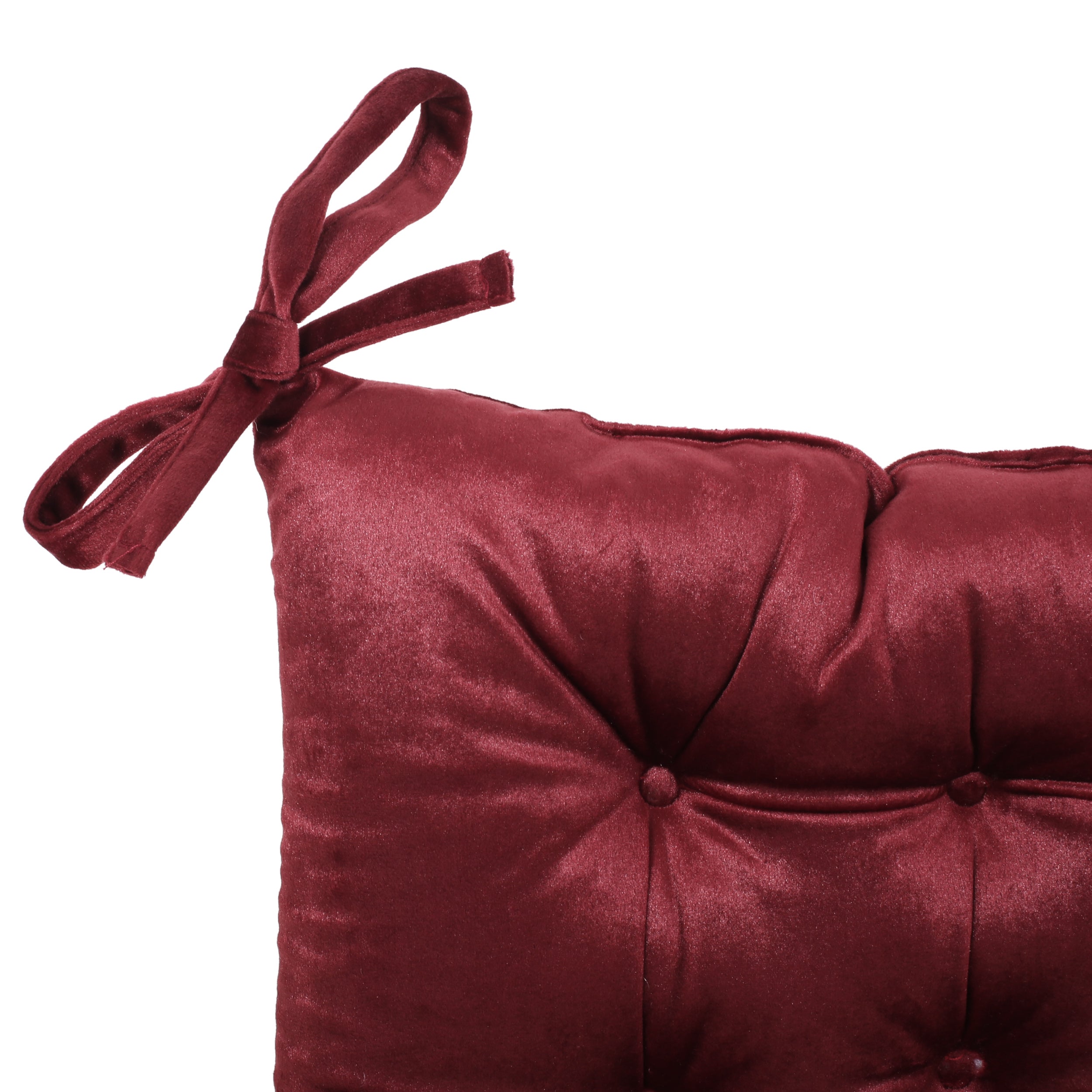 Asma Tufted Velvet Dining Chair Cushion Pad