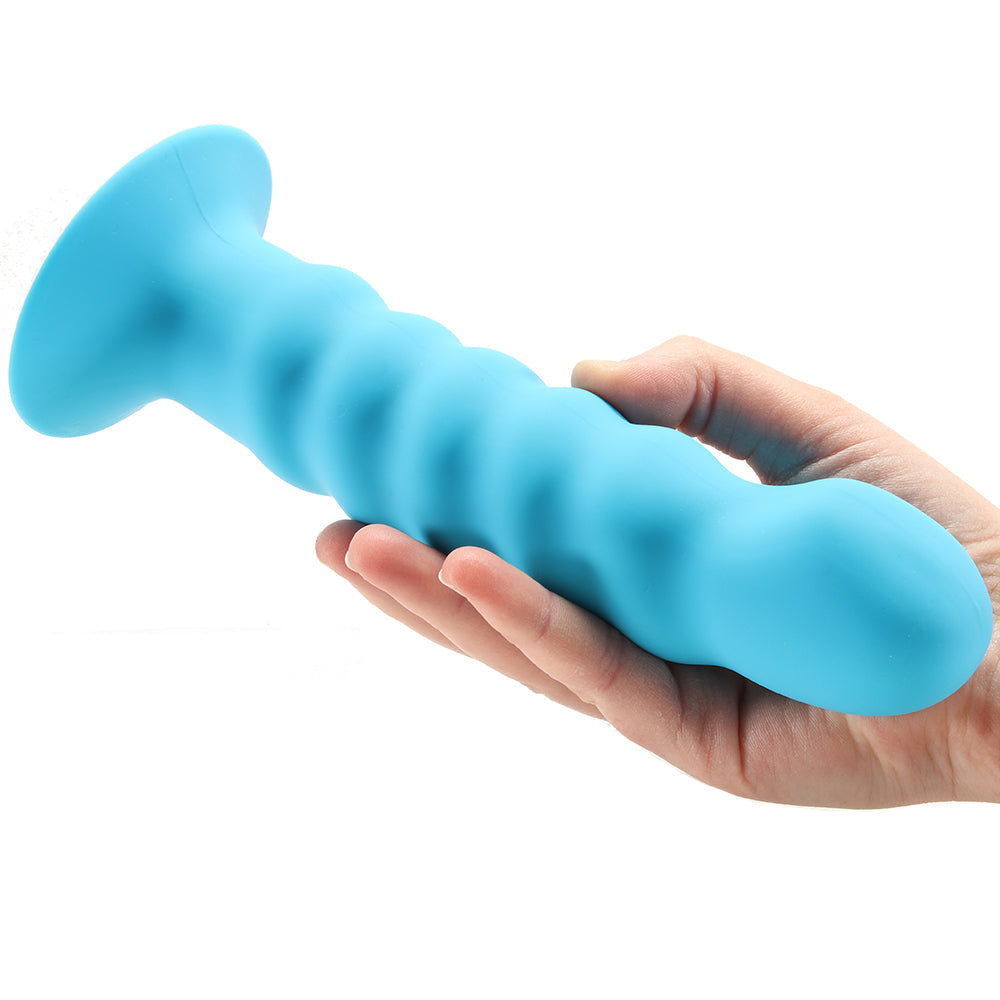 Kendall Silicone Dildo in Neon Blue