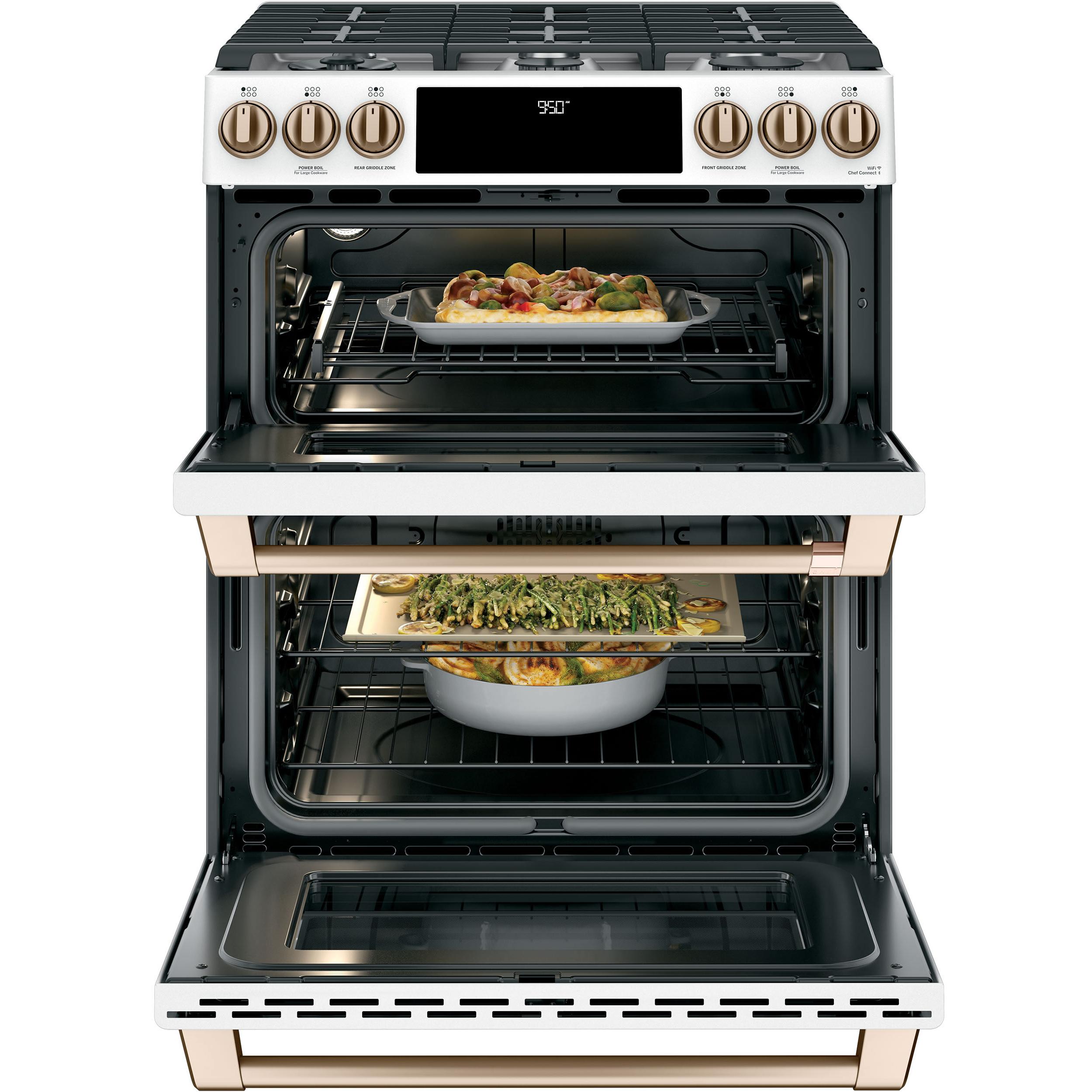 Café 30-inch Slide-in Dual-Fuel Range with Convection C2S950P4MW2