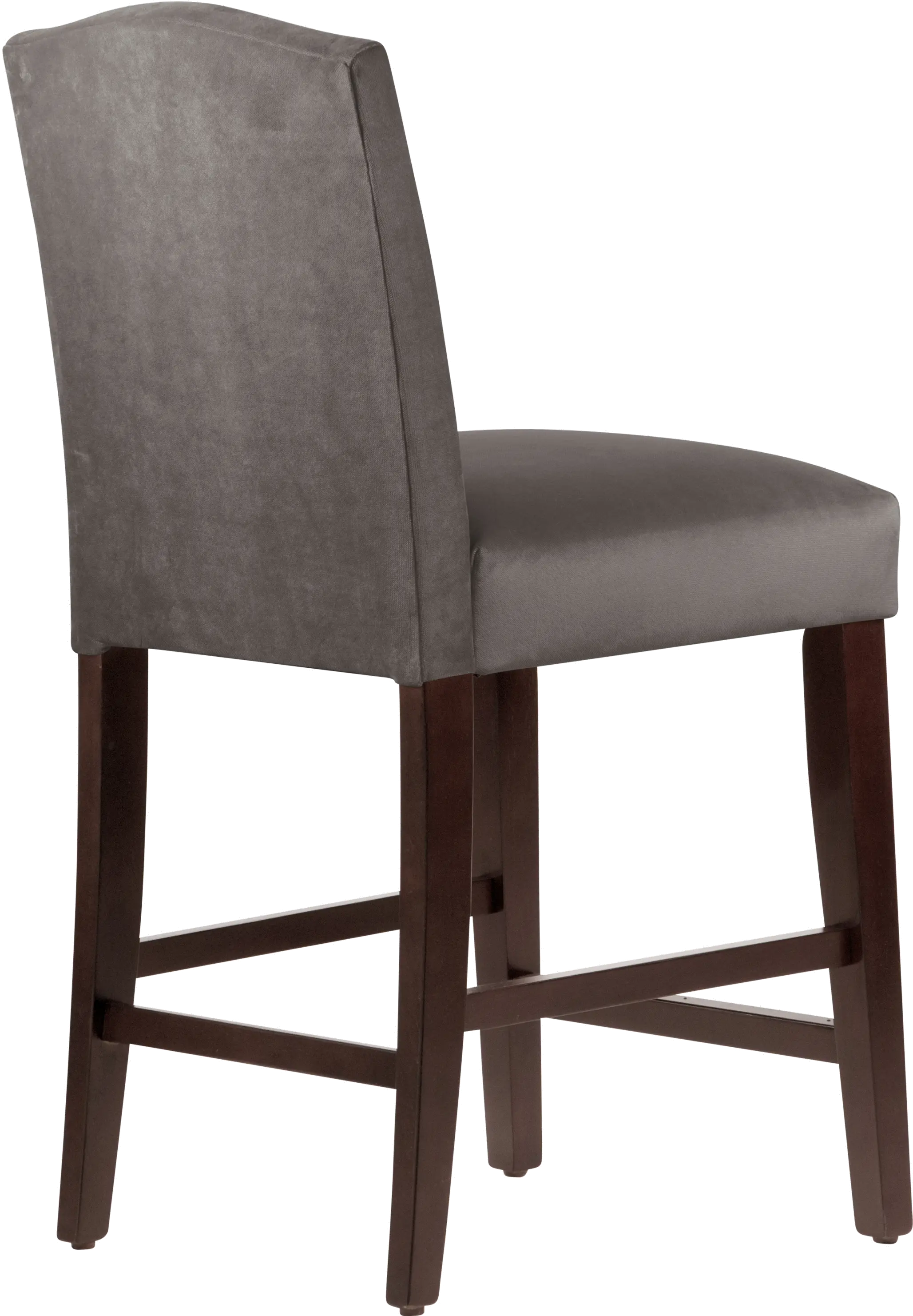 Theo Dark Brown Nail Button Back Counter Stool- Skyline Furniture