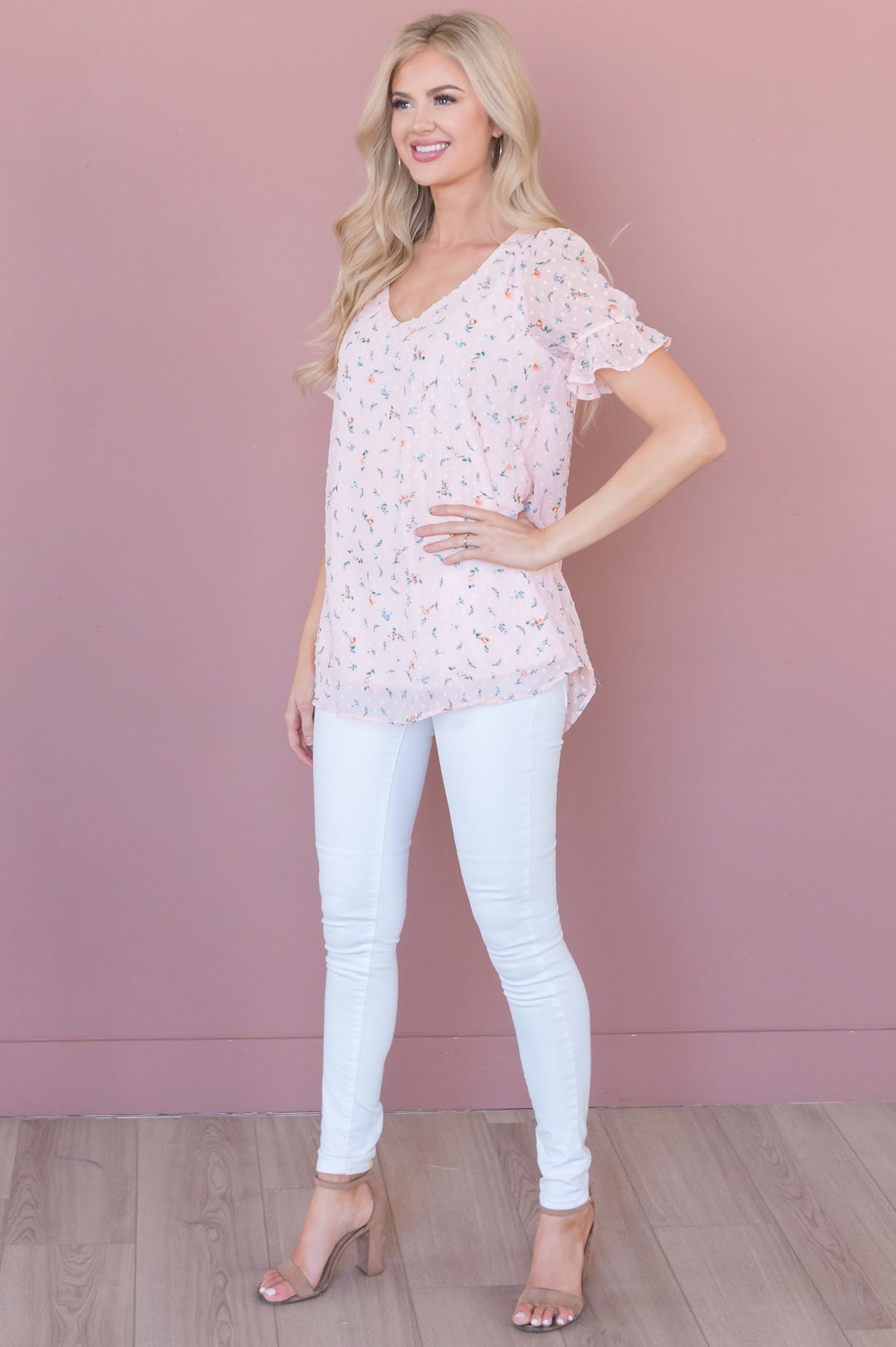 Stay Blooming Modest Floral Top