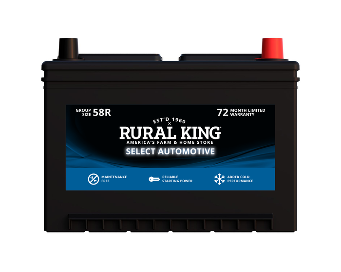 Rural King Select Automotive Battery - 58R-72