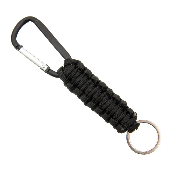 Custom Braided Tactical Paracord Keychain with Carabiner for Keys Camping And Hiking