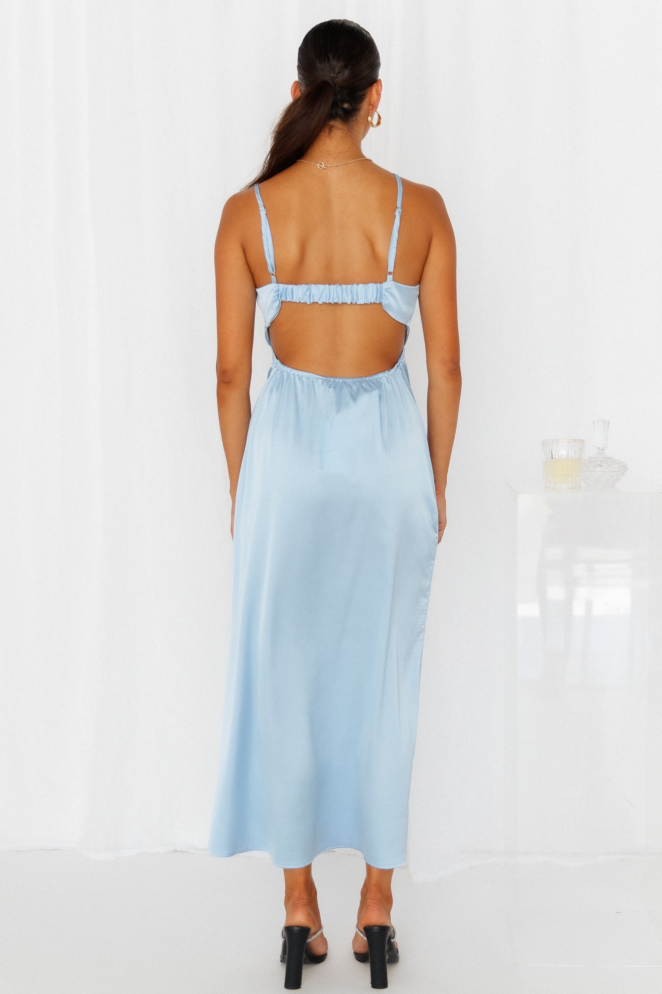 Give It To Me Midi Dress Blue