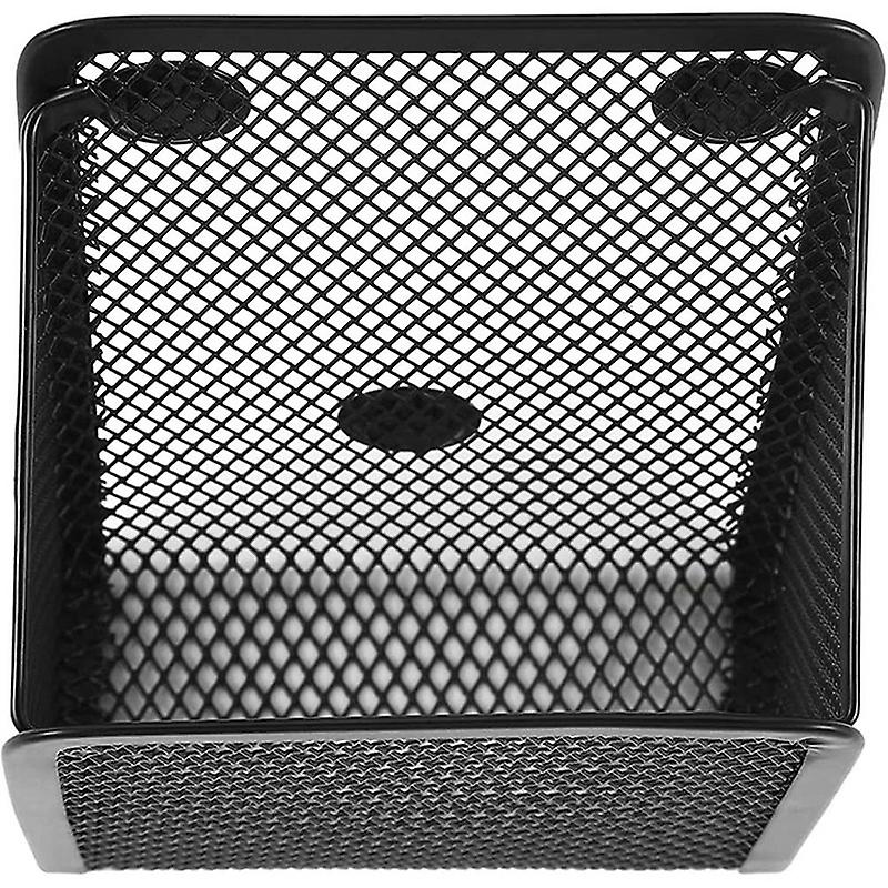 Magnetic Pencil Holder Black Mesh Stainless Steel Pen Basket， Writing Utensil Storage Organizer for Whiteboard， Locker or Office