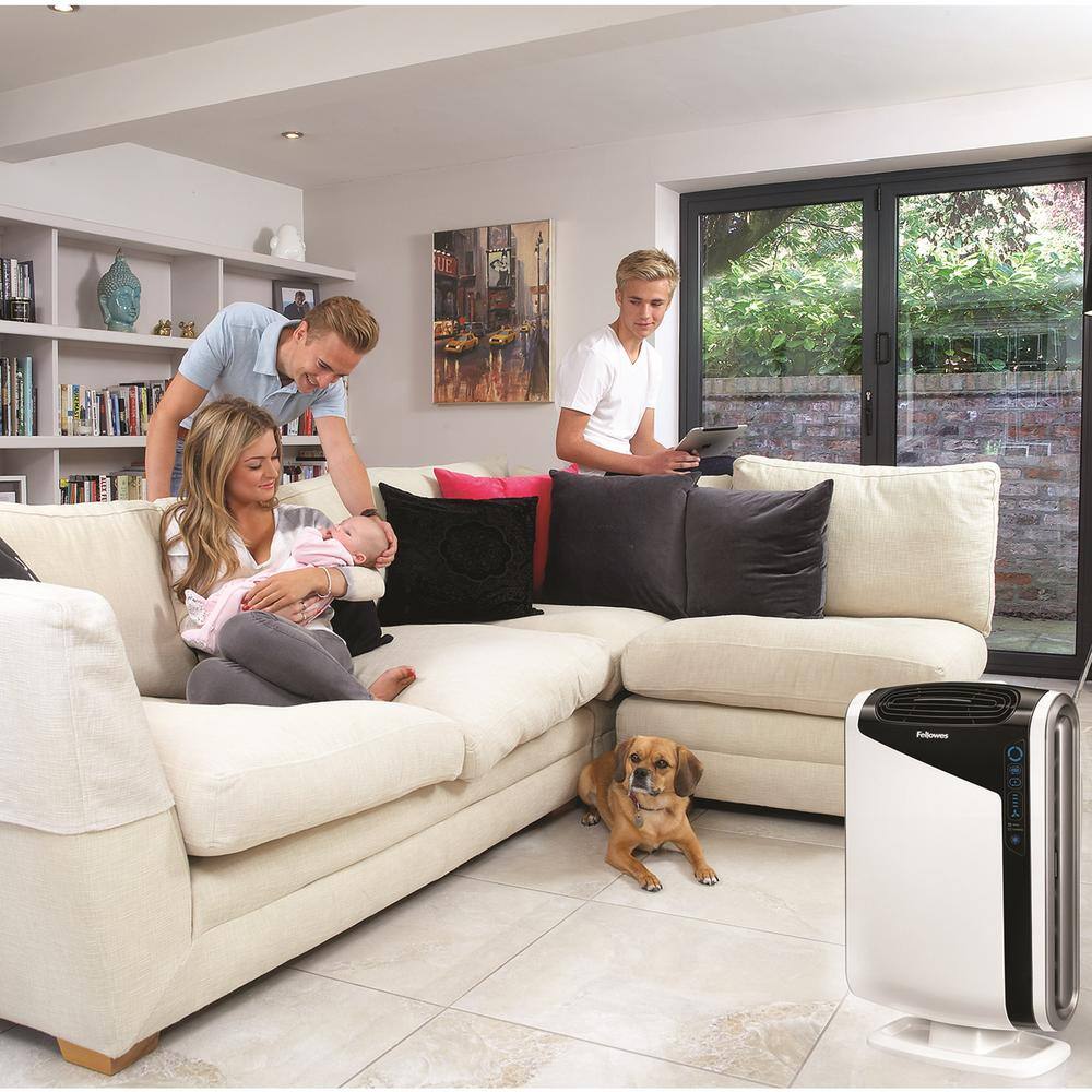 Fellowes AeraMax DX95 True HEPA Large Room Air Purifier 600 sq.ft. for Allergies Asthma and Odor 9320801