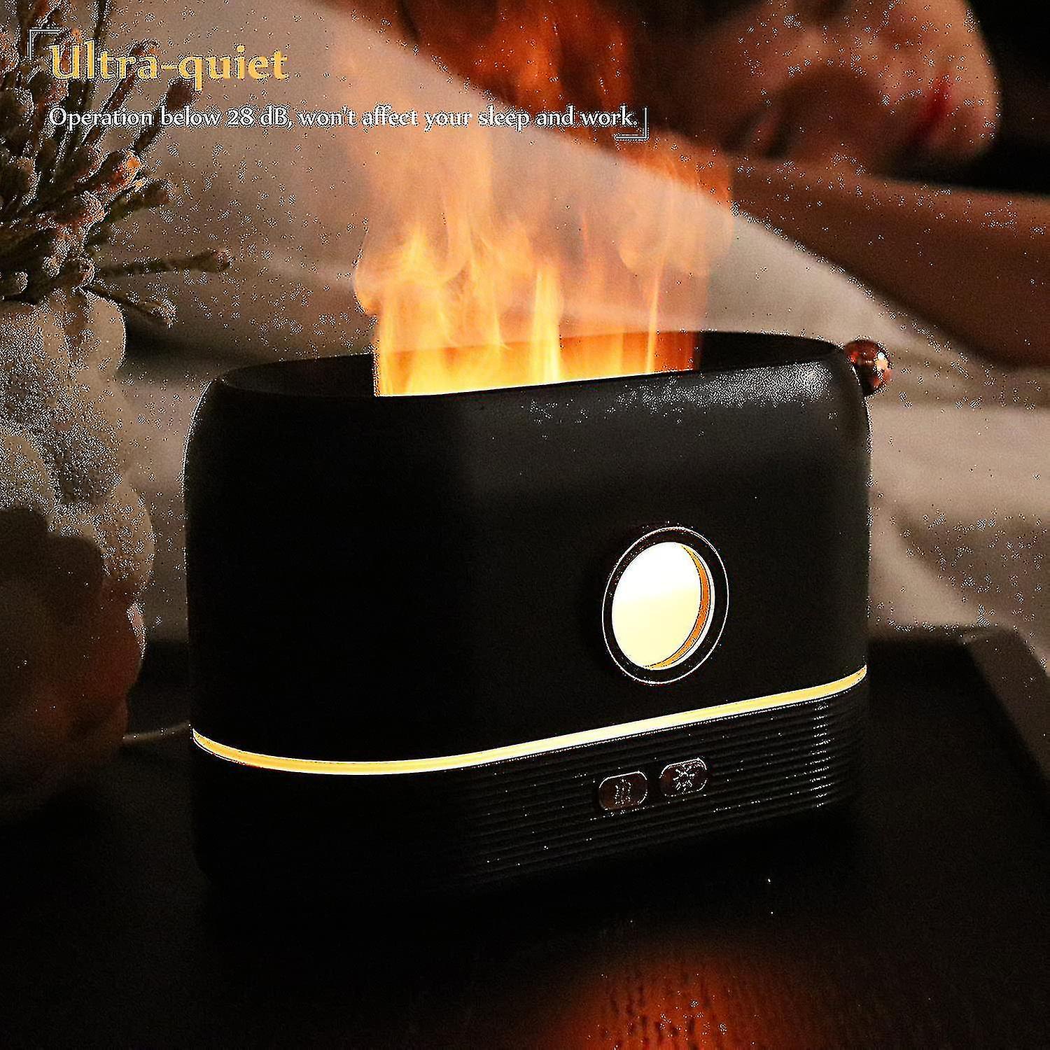 Aroma Diffuser For Essential Oils Color Changing Flame Air Humidifier For Home Office Gift