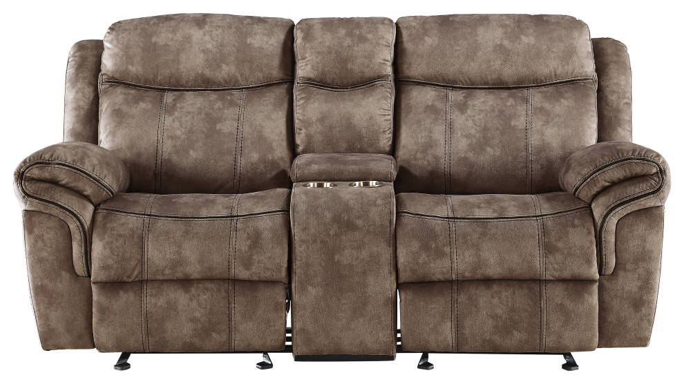 ACME Zubaida Loveseat With USB Dock and Console   Transitional   Loveseats   by Acme Furniture  Houzz