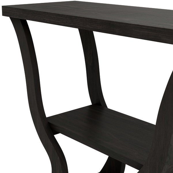 DH BASIC Espresso 39-inch Storage Console Table by Denhour