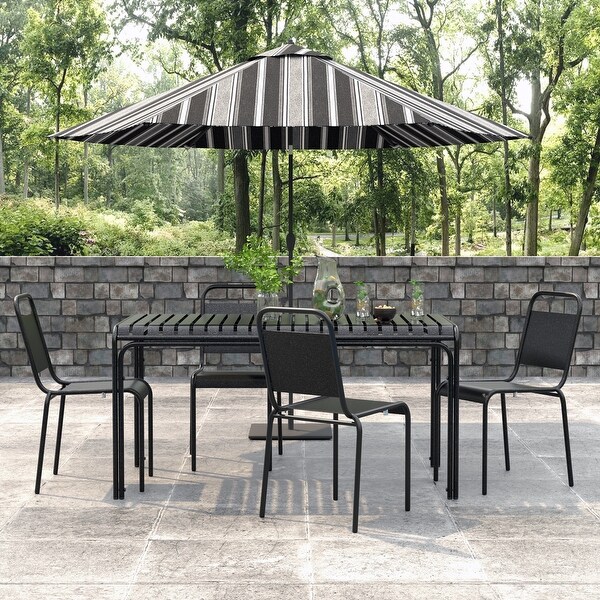 Otis Outdoor Table in Black