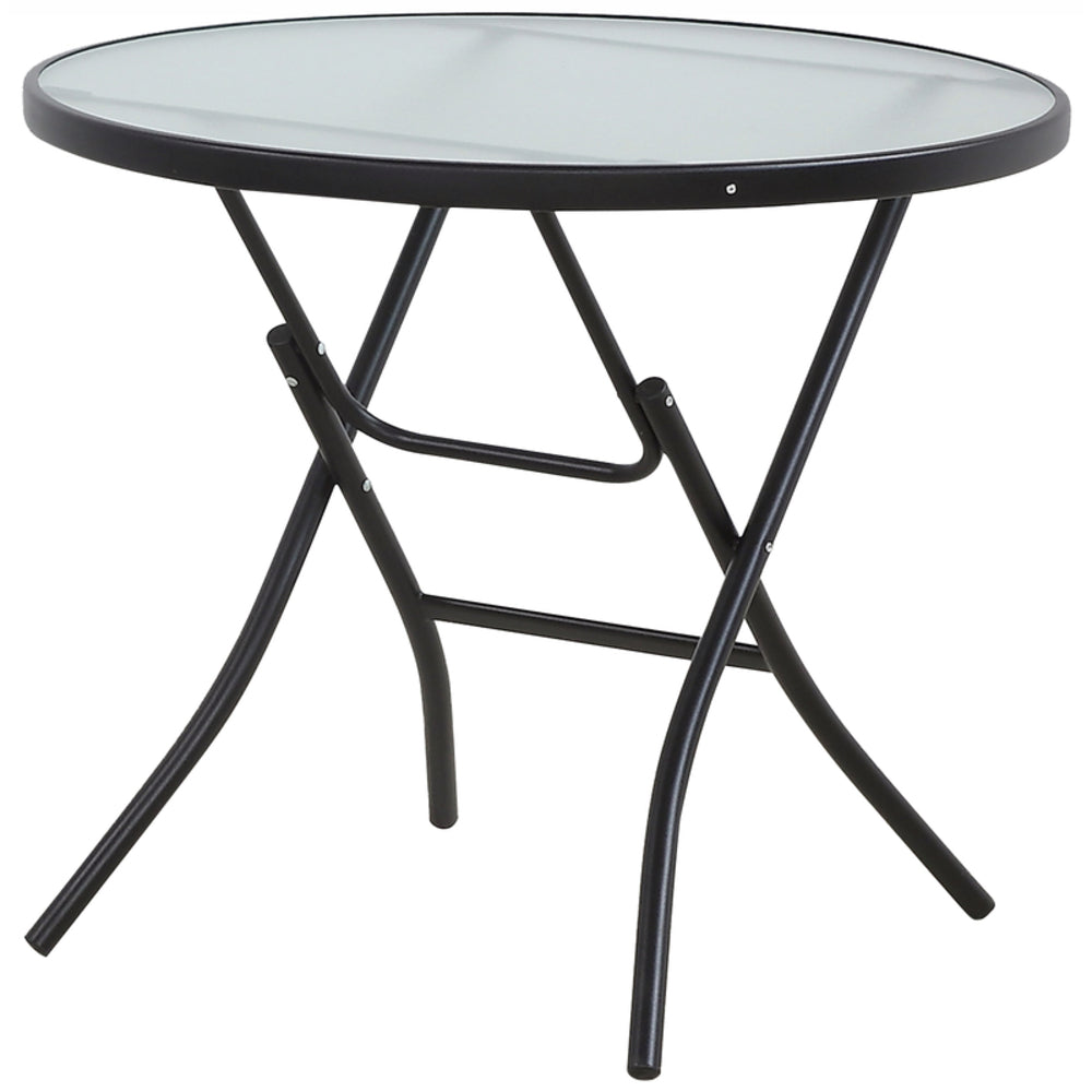 PATIO TABLE STL/GLS 32