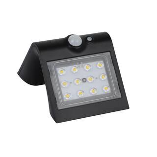 Defiant 120-Degree Solar Motion Activated Outdoor Integrated LED Area Light with Double Lighting (Black) SWL-1.5W Plus