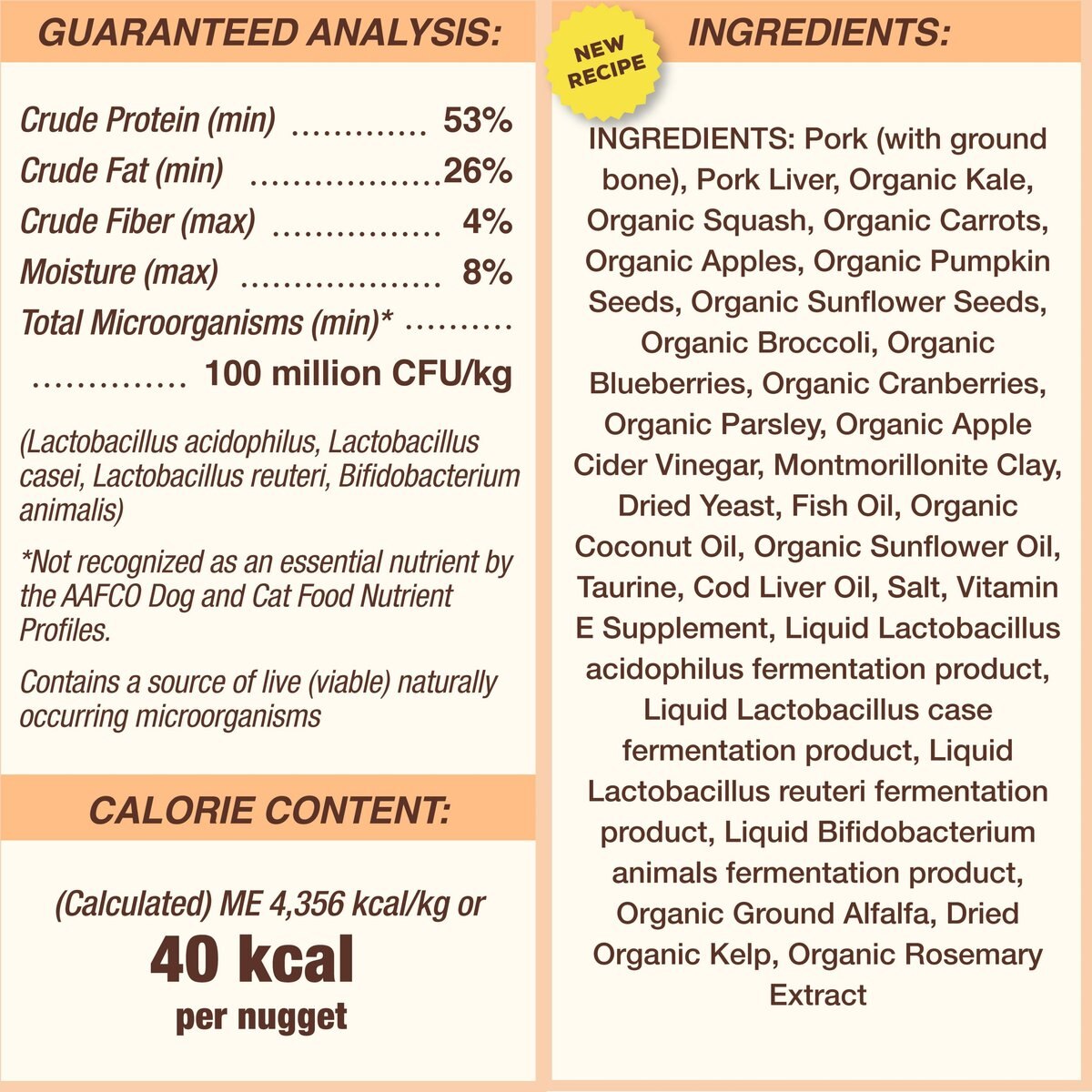 Primal Pork Formula Nuggets Grain-Free Raw Freeze-Dried Cat Food