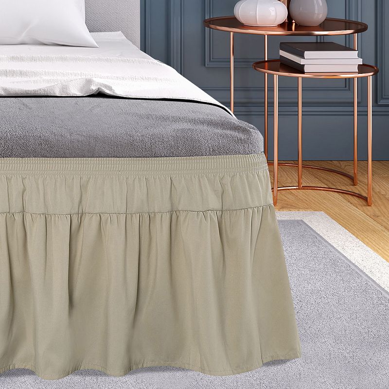 Ruffled Polyester Brushed Soft Platform 16 Drop Bed Skirts Twin 39 x 75