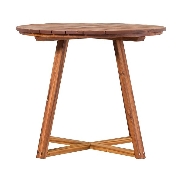 Middlebrook 36inch Round Solid Wood Patio Dining Table