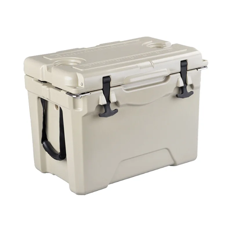 High quality small capacity 25qt portable rotomolded coolers hard plastic waterproof ice cooler box for camping fishing hiking