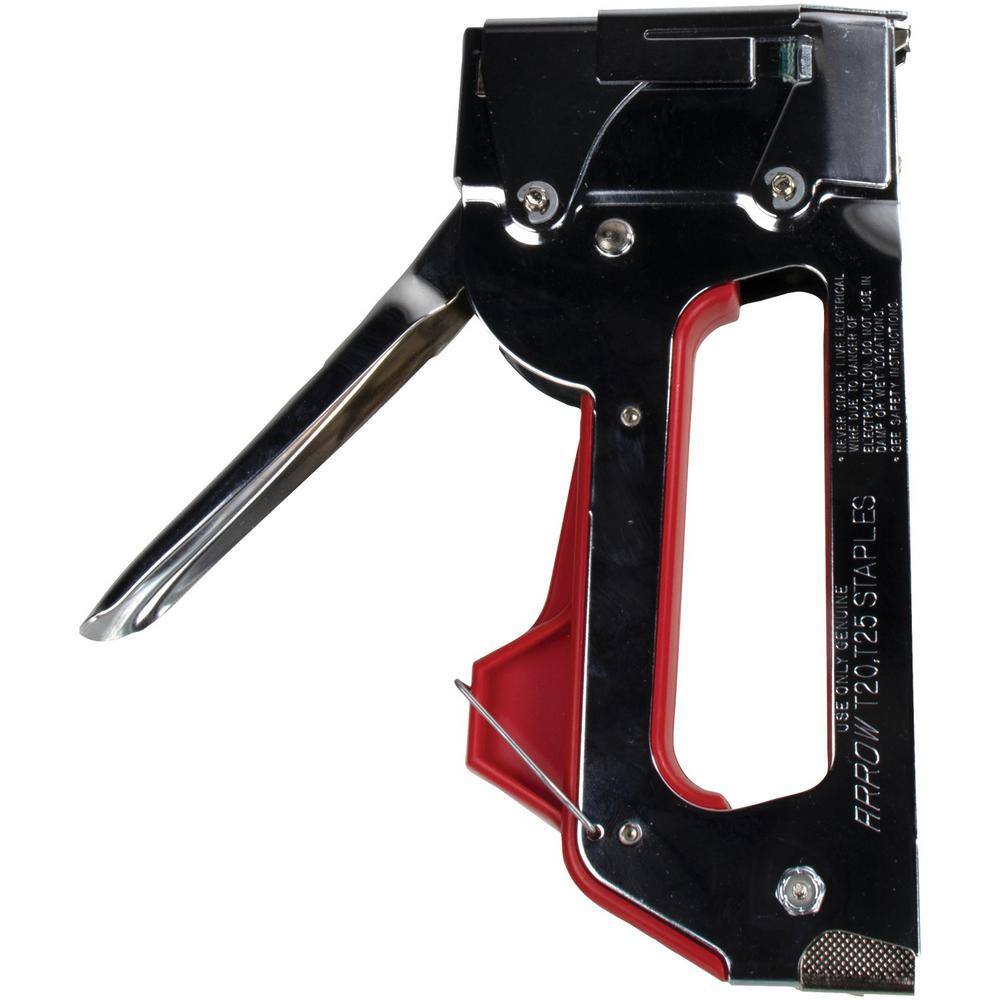 Arrow Dual-Purpose Staple Gun  Wire Tacker with 5000-Pack 38 in. 716 in.  916 in. T25 Round Crown Staples 843631130735